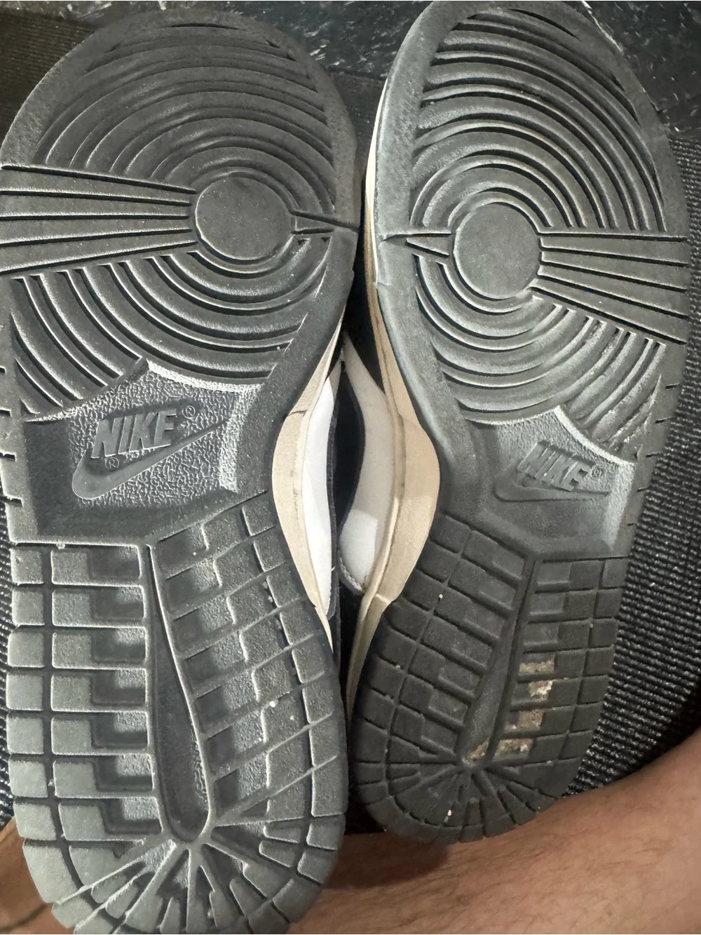 Nike Gray and White Sneaker Interior Label